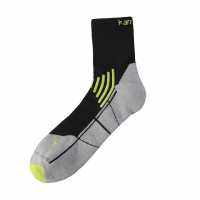 Karrimor Мъжки Чорапи За Бягане Marathon Running Socks Mens Black/Lime/Grey Мъжки чорапи
