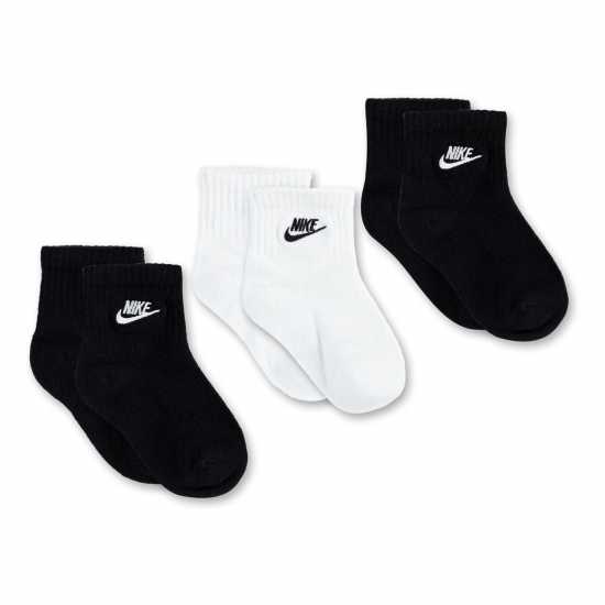 Детски чорапи Nike Quarter Sock Baby Черно Nike Quarter Sock Baby Черно Детски чорапи