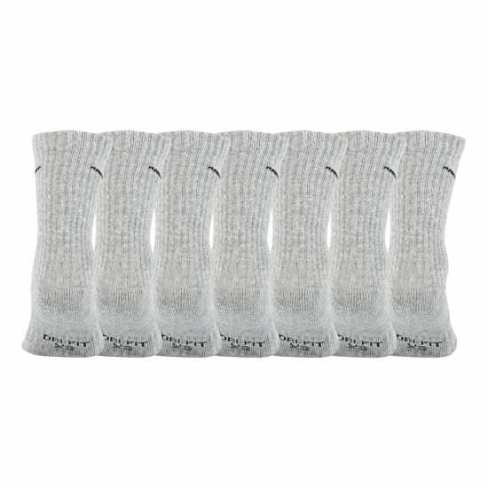Детски чорапи Nike 6Pk Dri-Fit Crew Sock Childs Тъмно сива мраморна Nike 6Pk Dri-Fit Crew Sock Childs Тъмно сива мраморна Детски чорапи