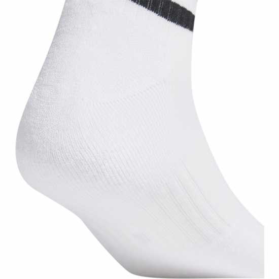 Мъжки чорапи Adidas 3/4 Чорапи 3Бр. 3 Stripe Quarter Sock 3 Pack Бяло/Черно Adidas 3/4 Чорапи 3Бр. 3 Stripe Quarter Sock 3 Pack Бяло/Черно Мъжки чорапи