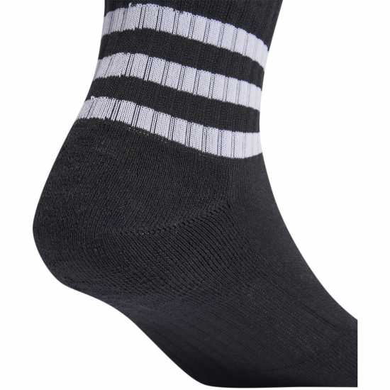 Мъжки чорапи Adidas 3/4 Чорапи 3Бр. 3 Stripe Quarter Sock 3 Pack Черно/Бяло Adidas 3/4 Чорапи 3Бр. 3 Stripe Quarter Sock 3 Pack Черно/Бяло Мъжки чорапи