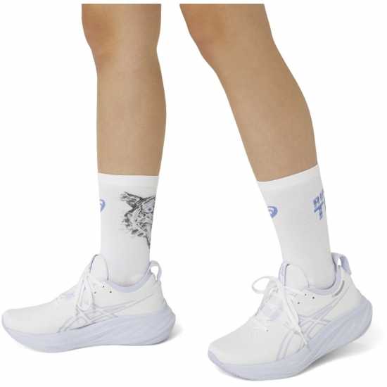 Asics Performance Run Tiger Crew Socks White/Blue Мъжки чорапи
