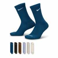 Nike 6-Pack Everyday Cushioned Training Crew Socks  