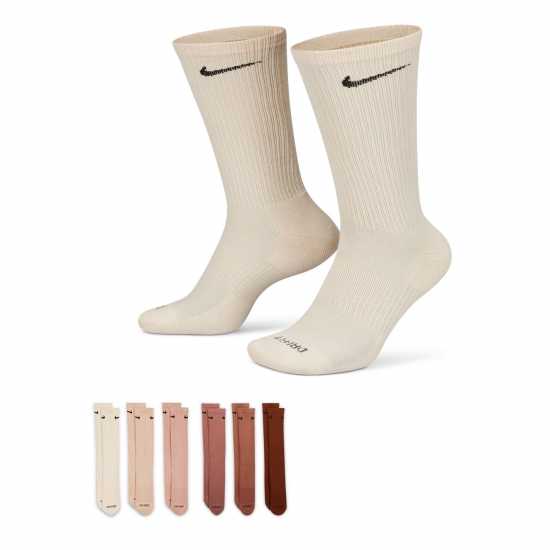 Мъжки чорапи Nike Мъжки Чорапи 6-Pack Everyday Cushioned Training Crew Socks Mens Мулти Беж Nike Мъжки Чорапи 6-Pack Everyday Cushioned Training Crew Socks Mens Мулти Беж Мъжки чорапи