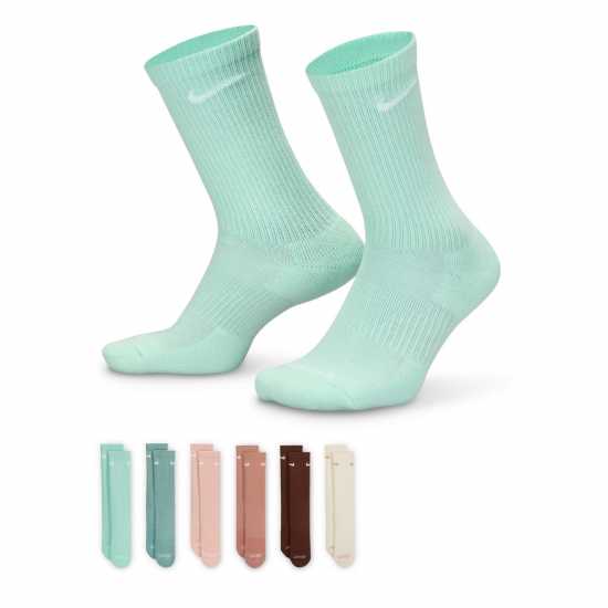 Nike 6-Pack Everyday Cushioned Training Crew Socks  