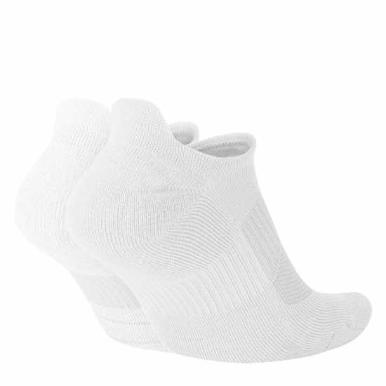 Nike Multiplier Running No-Show Socks (2 Pairs) Бяло/Черно Мъжки чорапи