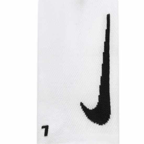 Nike Multiplier Running No-Show Socks (2 Pairs) White/Black Мъжки чорапи