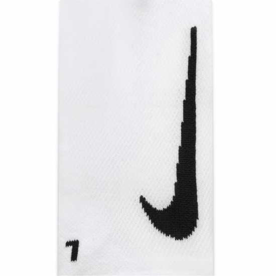 Nike Multiplier Running No-Show Socks (2 Pairs) Бяло/Черно Мъжки чорапи