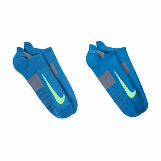 Nike Multiplier Running No-Show Socks (2 Pairs) Синьо Мъжки чорапи
