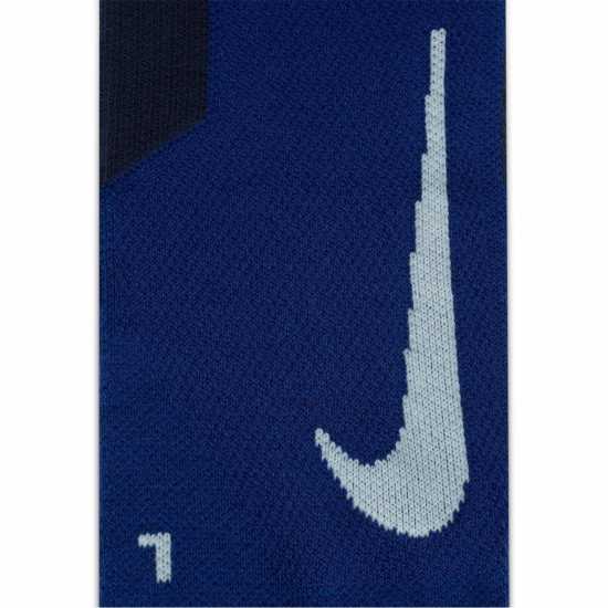 Nike Multiplier Running No-Show Socks (2 Pairs) Navy/White Мъжки чорапи