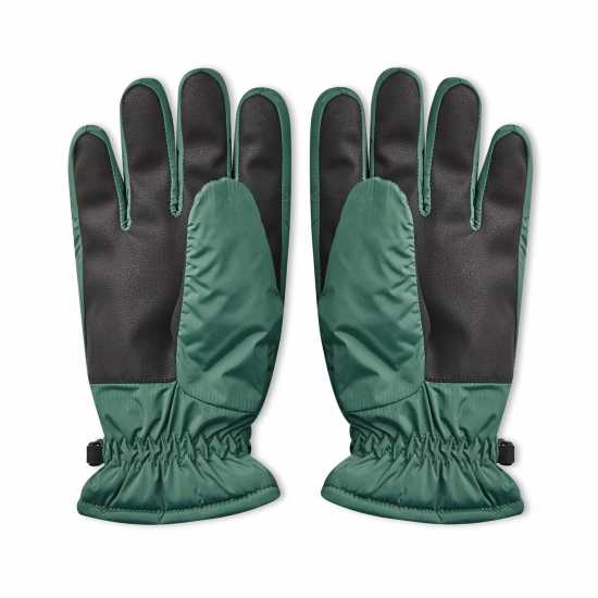 Ski Gloves Forest Green Ски