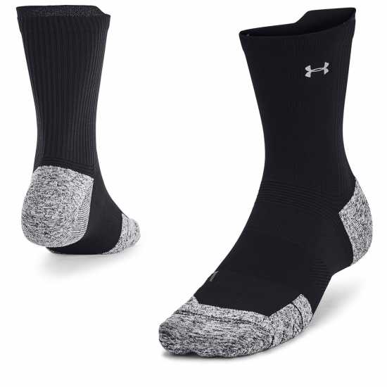 Under Armour Ad Run Cushion 1Pk Mid Black/Grey Мъжки чорапи