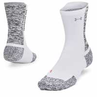 Under Armour Ad Run Cushion 1Pk Mid White Мъжки чорапи