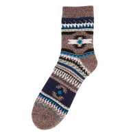 Nevica Cabin Socks Mens Tribal Brown Мъжки чорапи