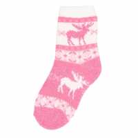 Nevica Cabin Socks Juniors Nordic Pink Детски чорапи