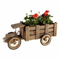 Wooden Cart Planter  Градина