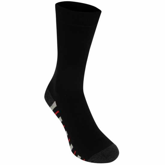 Kangol Мъжки Официални Чорапи 7Бр. В Опаковка Formal 7 Pack Socks Mens Grey Stri Sole Мъжки чорапи