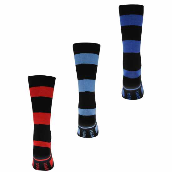Kangol Мъжки Официални Чорапи 7Бр. В Опаковка Formal 7 Pack Socks Mens Bold Stripe Мъжки чорапи