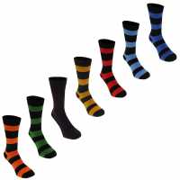 Kangol Formal Socks 7 Pack Bold Stripe Мъжки чорапи