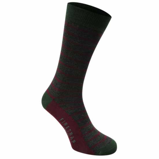 Firetrap 3 Чифта Официални Чорапи 3 Pack Formal Socks Mens Striped Мъжки чорапи