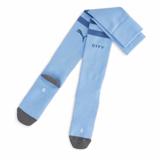 Puma Team Mcfc Striped Socks Replica Football Sock Unisex Kids  