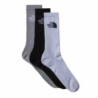 The North Face Multi-Sport Cushion Crew Socks 3-Pack Black/White/Grey Мъжки чорапи