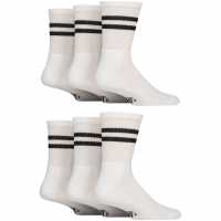 Sockshop 6 Pack Sport Socks Mens White 