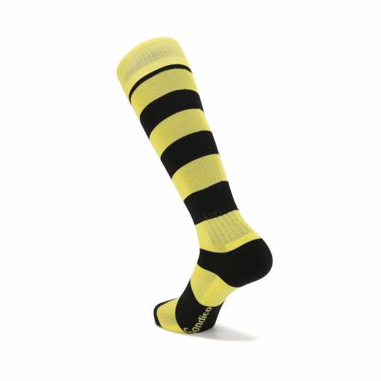 Sondico Футболни Чорапи Football Socks Childrens Black/Yellow Детски чорапи