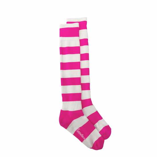 Sondico Футболни Чорапи Football Socks Childrens Pink/White Детски чорапи