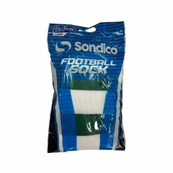 Sondico Футболни Чорапи Football Socks Mens Green/White Мъжки чорапи
