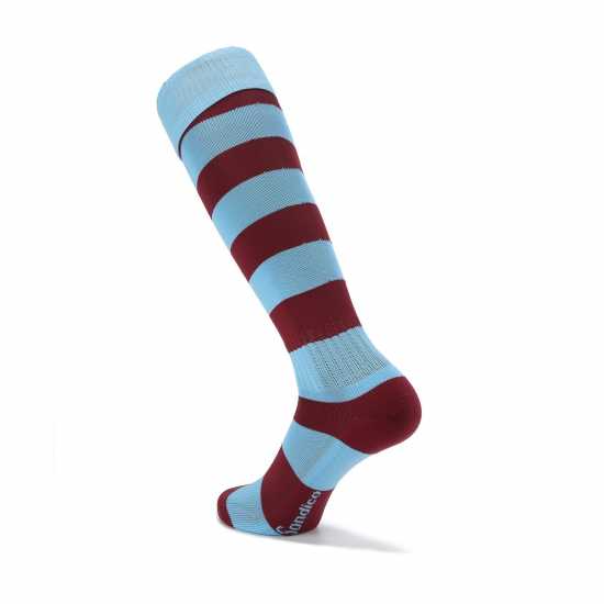 Sondico Футболни Чорапи Football Socks Mens Burgundy/Sky Мъжки чорапи