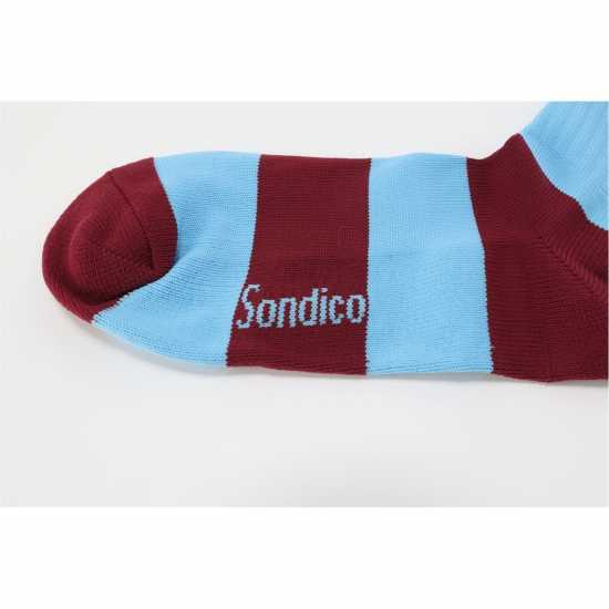Sondico Футболни Чорапи Football Socks Mens Бордово/Небесно Мъжки чорапи