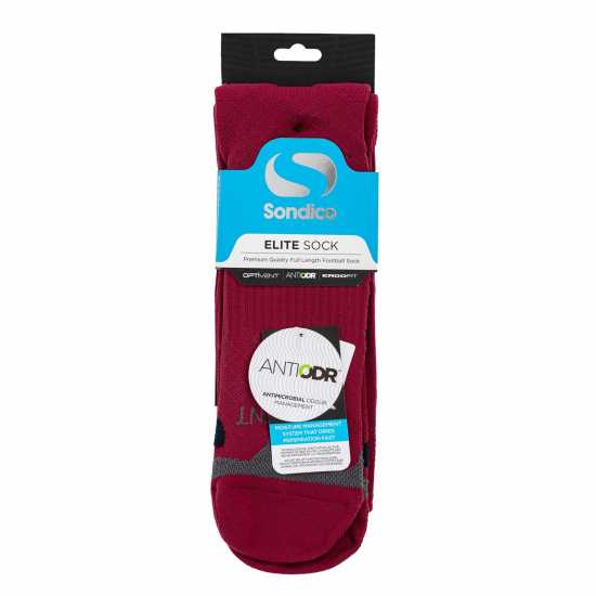 Sondico Футболни Чорапи Elite Football Socks Бордово Мъжки чорапи