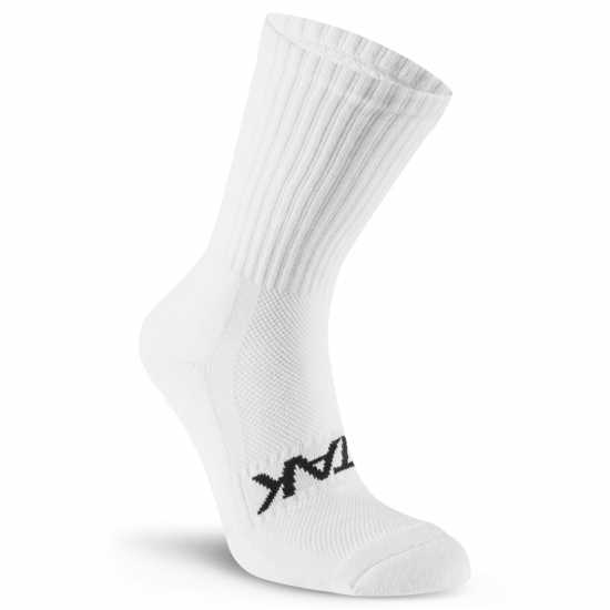Atak Sports Grip Mid Leg Socks Senior White 