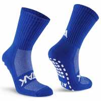 Atak Sports Grip Mid Leg Socks Senior Royal/White 