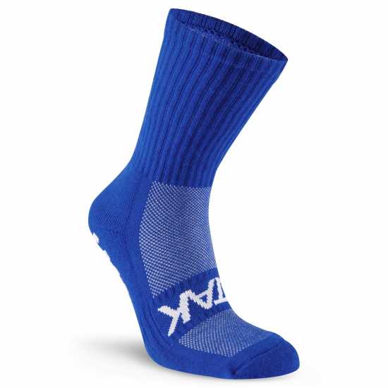 Atak Sports Grip Mid Leg Socks Senior Royal/White 