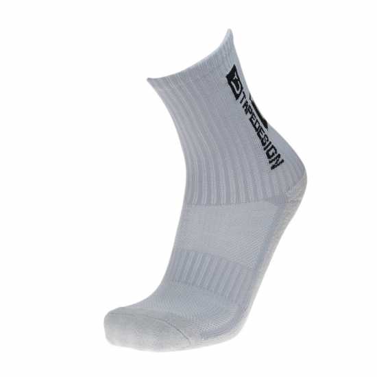 Classic Grip Socks Juniors Light Grey 