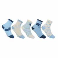 Character Crew Sock 5Pk Baby Мики Маус Детски чорапи