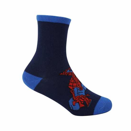 Детски чорапи Character Crew Sock 5Pk Children Человекът-паяк Character Crew Sock 5Pk Children Человекът-паяк Детски чорапи