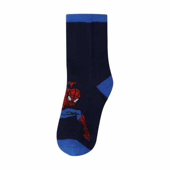 Детски чорапи Character Crew Sock 5Pk Children Человекът-паяк Character Crew Sock 5Pk Children Человекът-паяк Детски чорапи