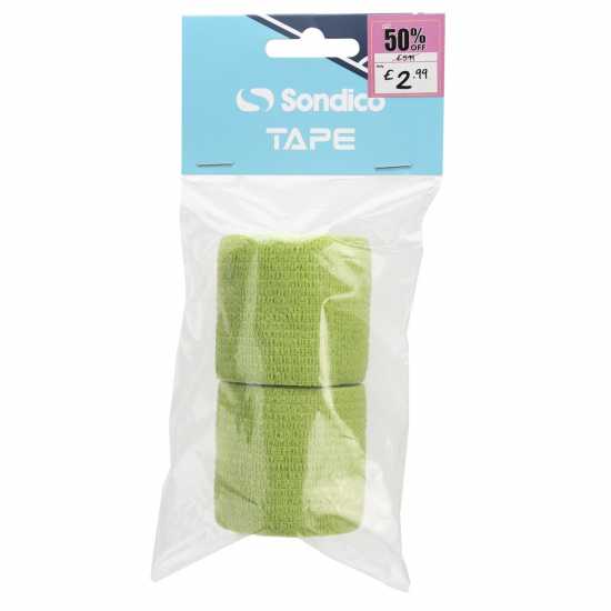 Sondico 2 Pack Sock Tape Senior Зелено Футболни кори