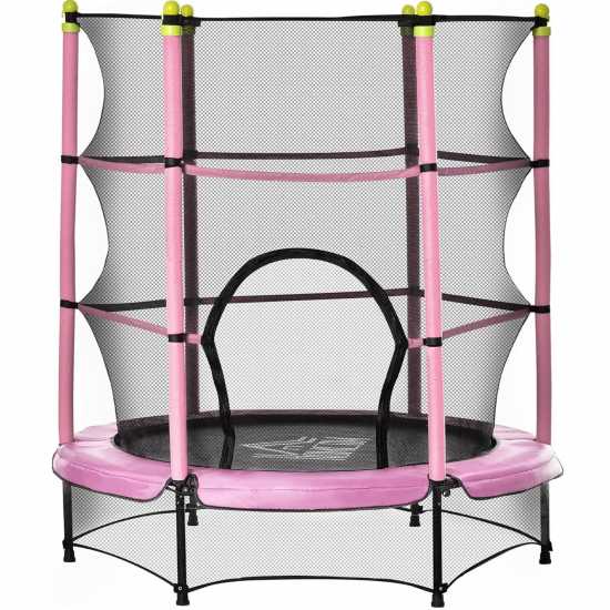 Homcom 5.2Ft Kids Trampoline With Safety Enclosure Pink Градина
