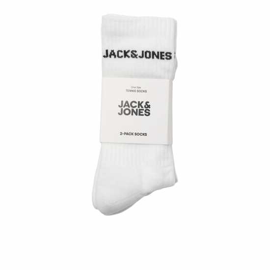 Jack And Jones Basic Tns 2Pk Sn99 Бяло Мъжки чорапи