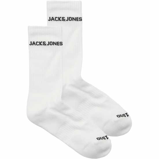 Jack And Jones Basic Tns 2Pk Sn99 Бяло Мъжки чорапи