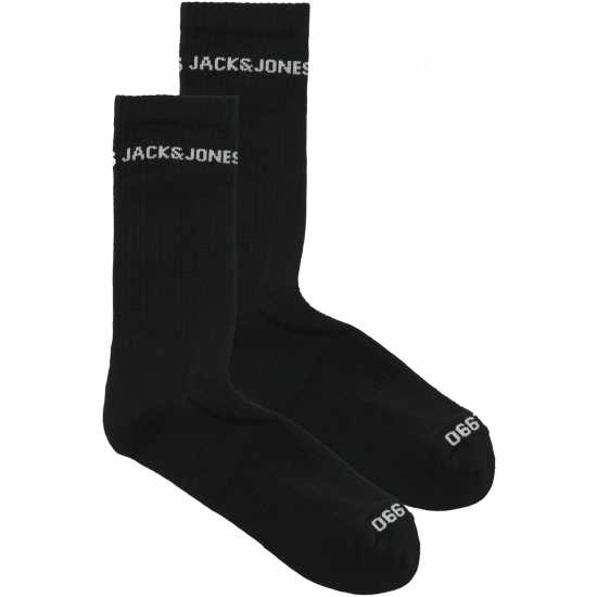 Мъжки чорапи Jack And Jones Basic Tns 2Pk Sn99 Черно Jack And Jones Basic Tns 2Pk Sn99 Черно Мъжки чорапи