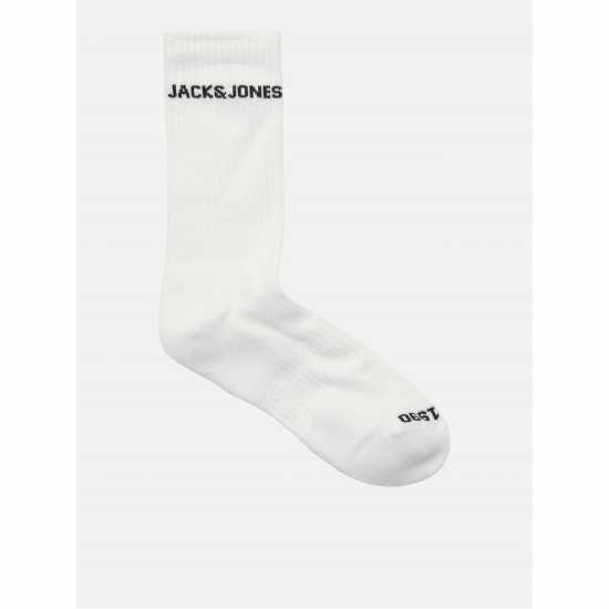 Jack And Jones Men's Basic Crew Socks Черно/Бяло 