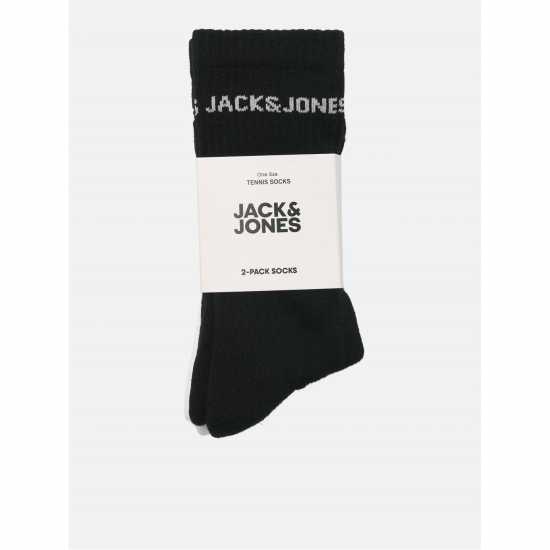 Jack And Jones Men's Basic Crew Socks Черно/Бяло 