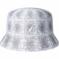 Kangol Grunge Plaidbin 99 Grey/White Kangol Caps and Hats