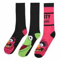Disney Мъжки Чорапи Muppets 3 Pack Crew Socks Mens  Мъжки чорапи