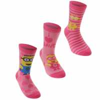 Character Despicable Me Crew Socks Childs